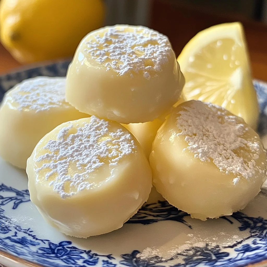 Delicious Lemon Meltaways cookies on a plate, showcasing their zesty flavor and delicate texture.