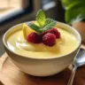 Delicious lemon posset dessert with a creamy texture and zestful lemon flavor.