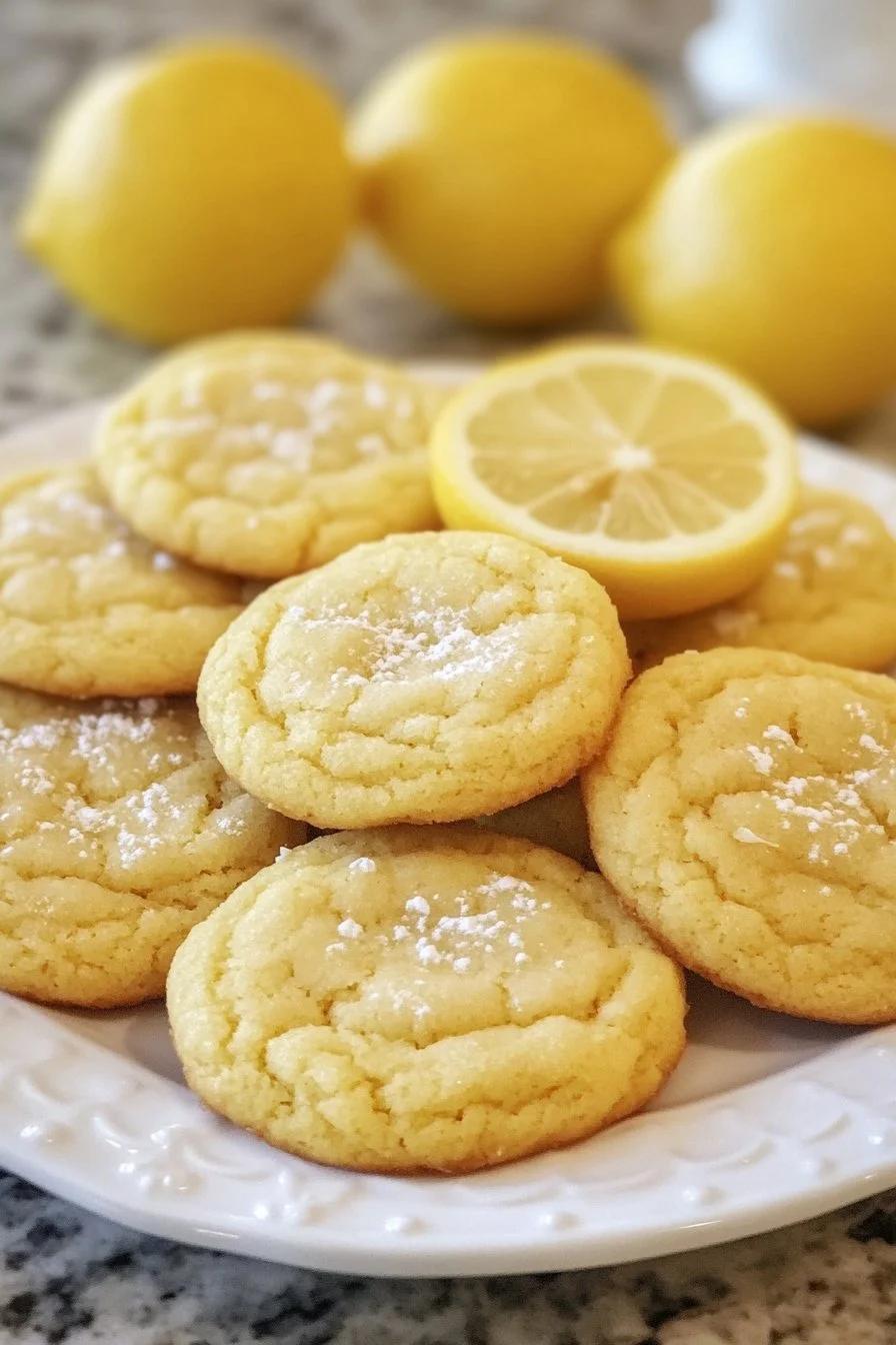 Lemon Pound Cake Cookies - Soft, Buttery, and Zesty! These cookies are like little bites of sunshine - soft and buttery with a bright lemon zing!