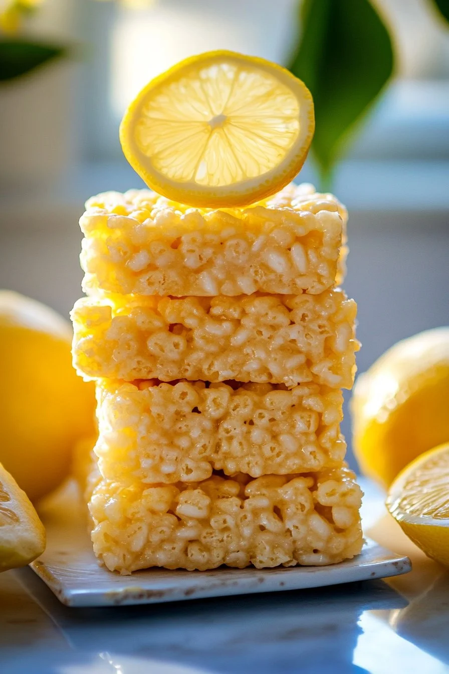 Lemon Rice Krispy Treats