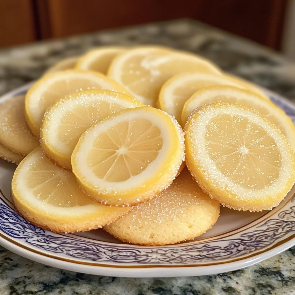Freshly baked lemon sugar cookies on a cooling rack
