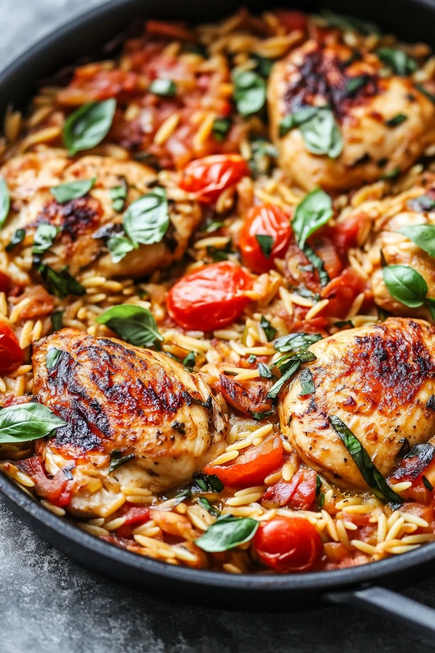 Orzo Tuscan Chicken Bake: A Cozy, Flavor-Packed One-Pan Meal