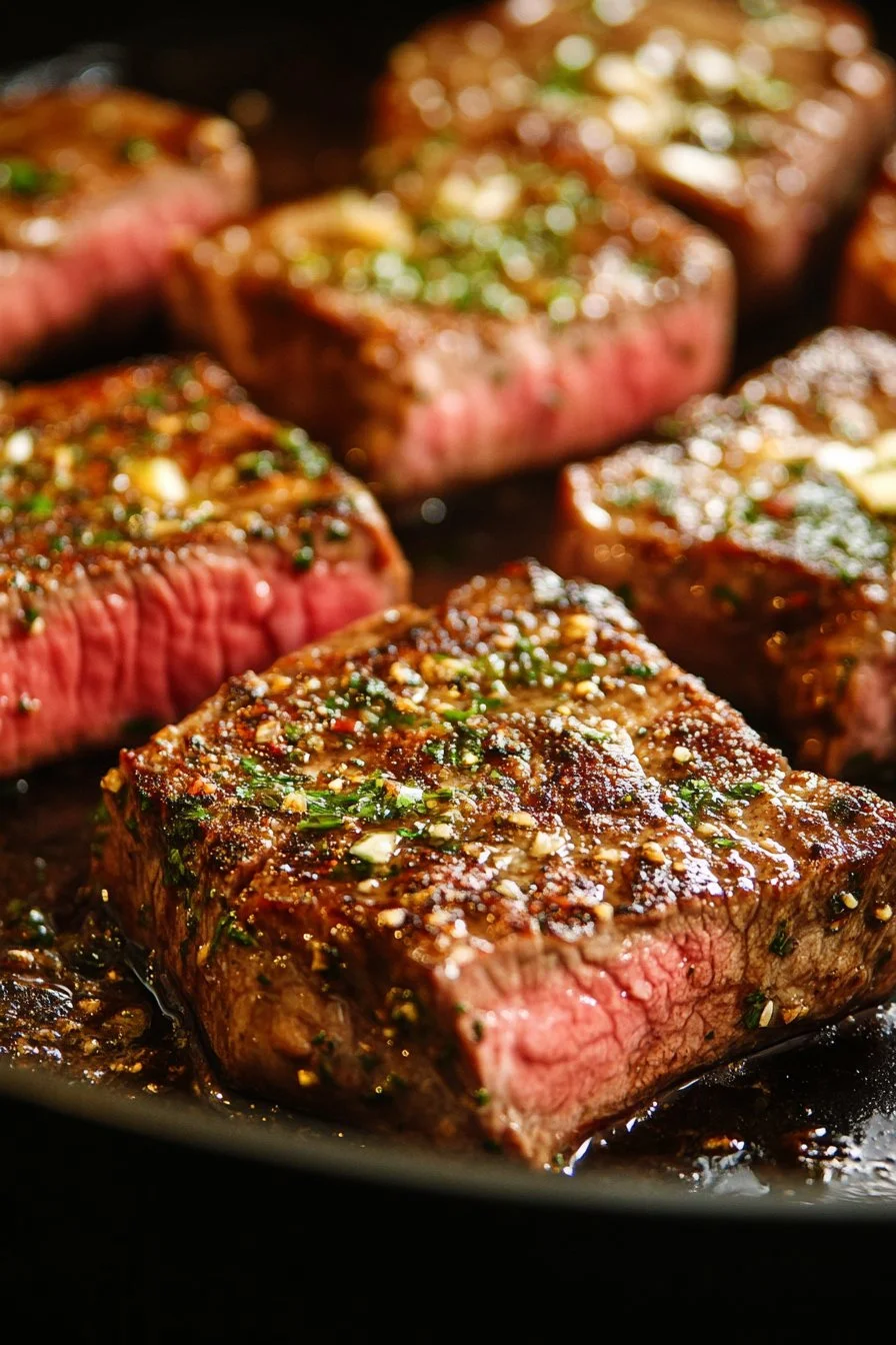 Pan Seared Steak with Garlic Butter