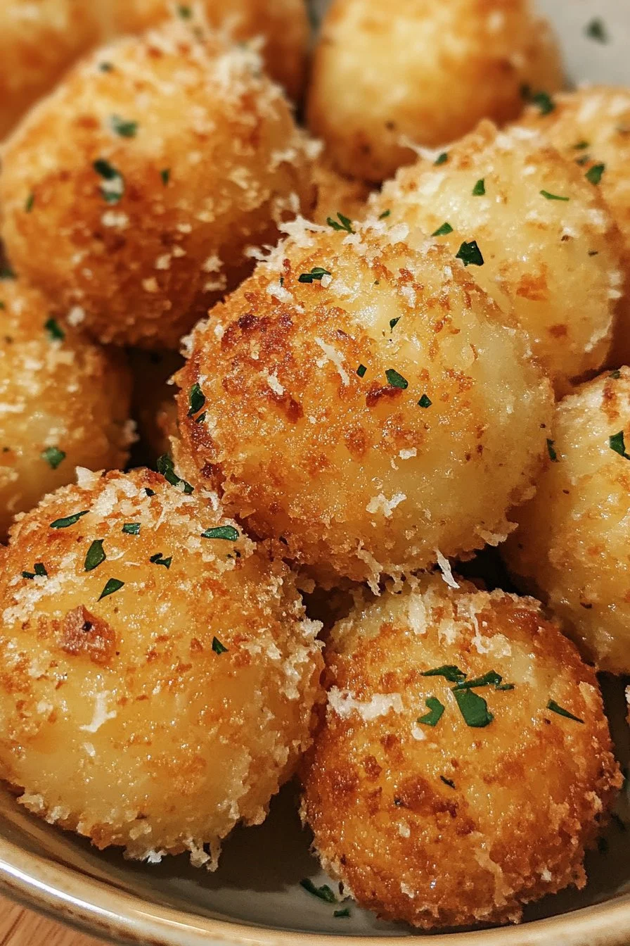 Parmesan Garlic Potato Balls
