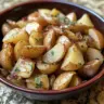 Savory Slow Cooker Lipton Potatoes in a bowl ready to serve.