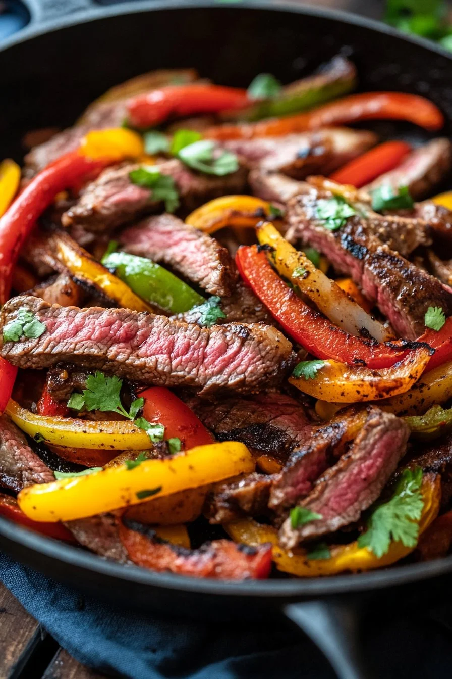 Skillet Steak Fajitas