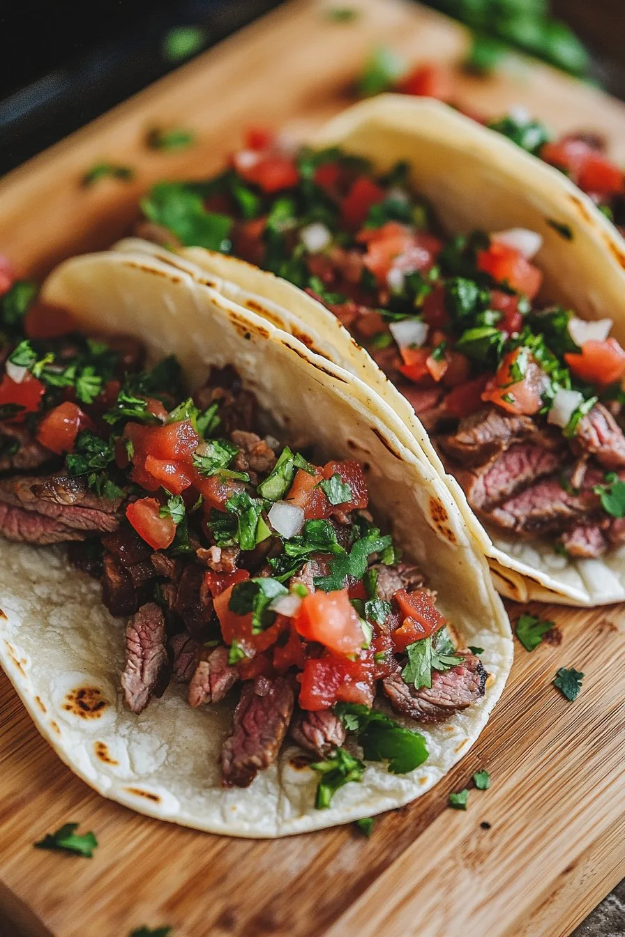Slow Cooker Flank Steak Street Tacos Recipe
