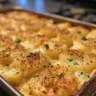 Small batch funeral potatoes dish, creamy and cheesy comfort food