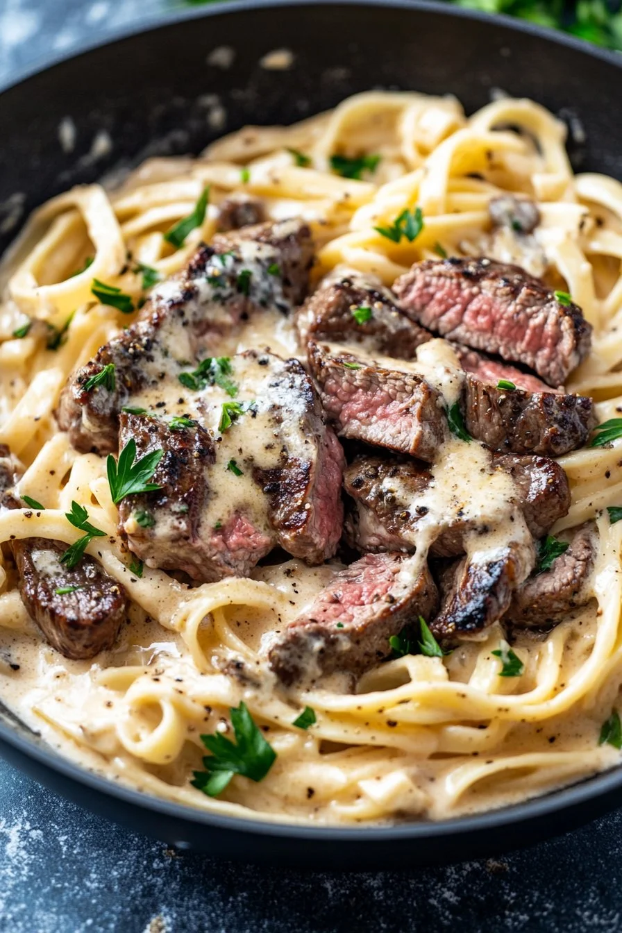 Steak Alfredo