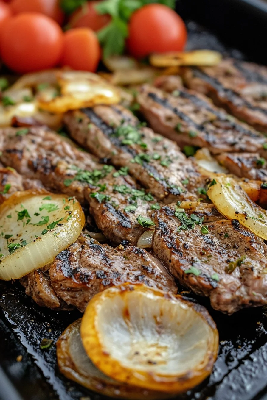 Steak with Onions (Puerto Rican Style)