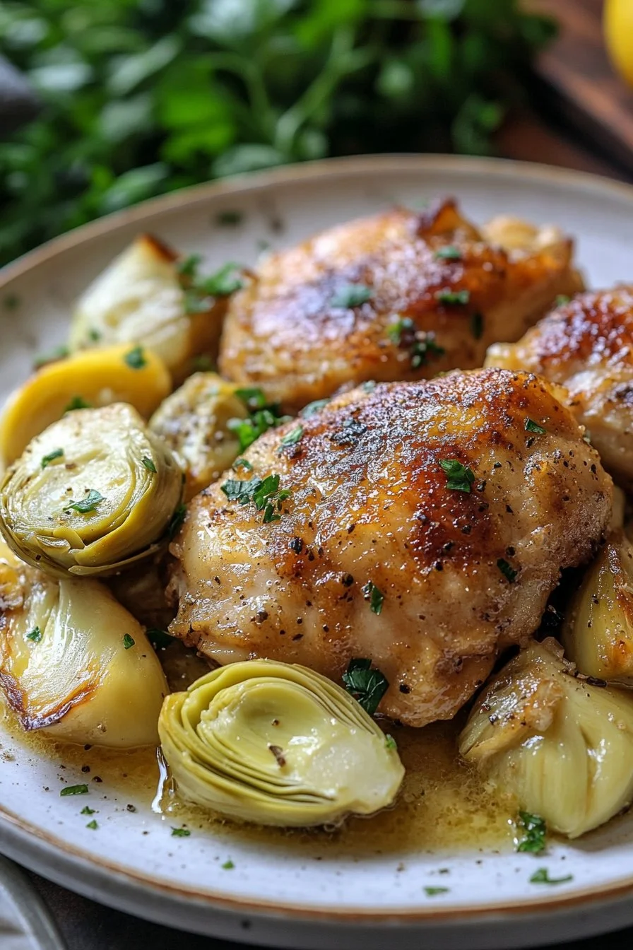 Tender Chicken with Artichoke Hearts
