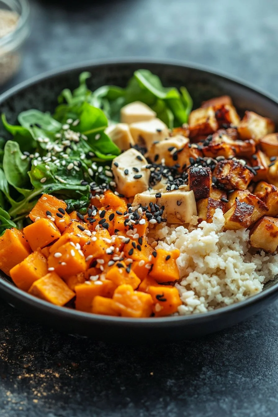 Viral Cottage Cheese Sweet Potato Bowl