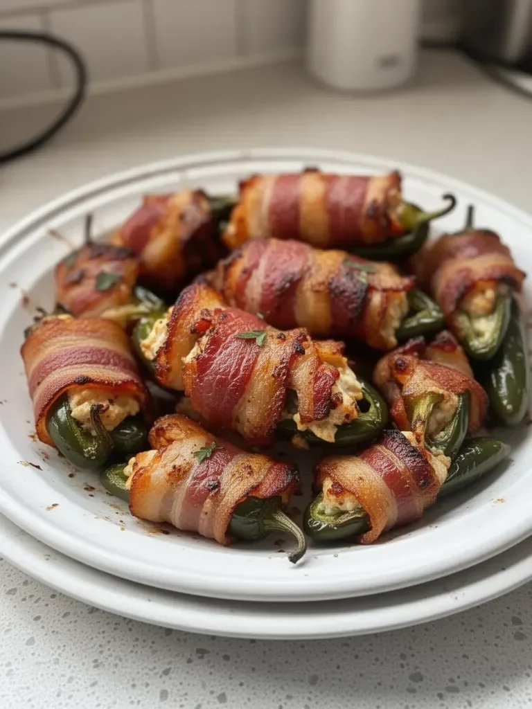 Bacon Wrapped Jalapeno Poppers