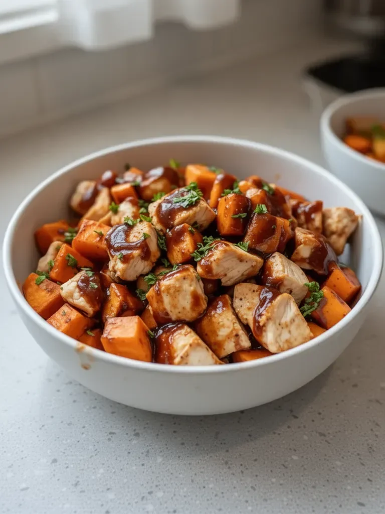 BBQ Chicken Sweet Potato Bowl