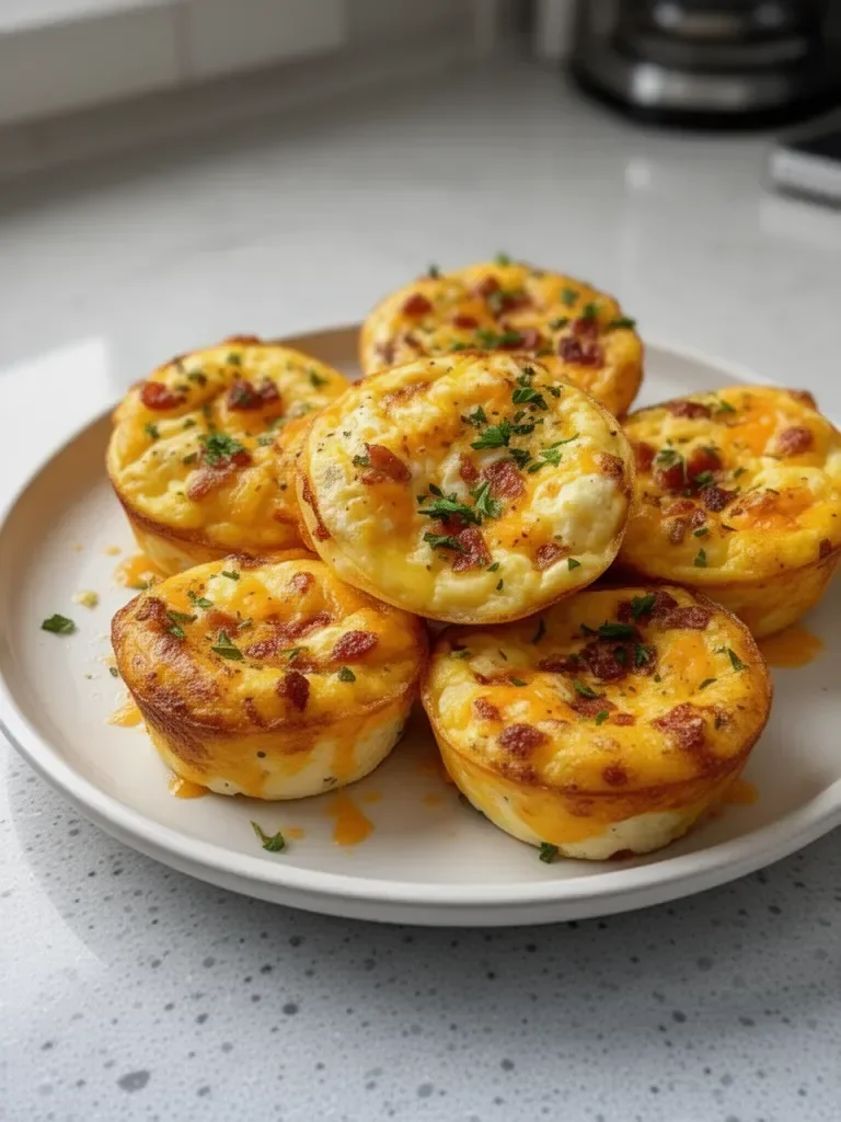 Cheesy Muffin Tin Cottage Cheese Egg Bites