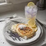 Refreshing Coconut Lavender Lemonade mocktail in a glass with lavender sprigs