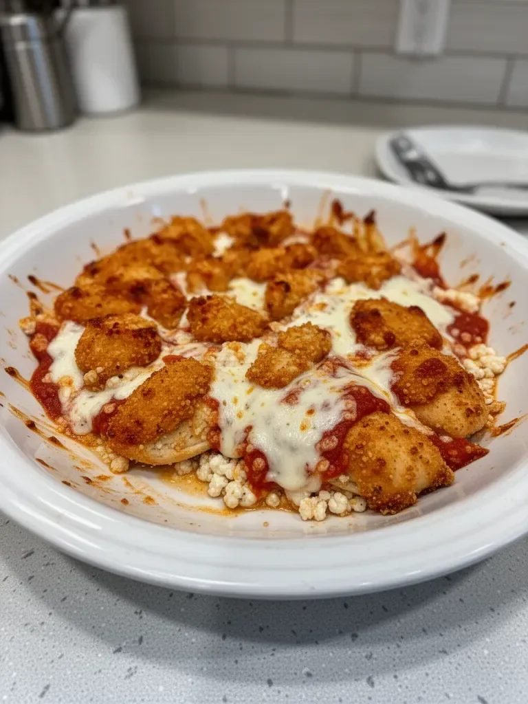 Cottage Cheese Chicken Parmesan Bowl