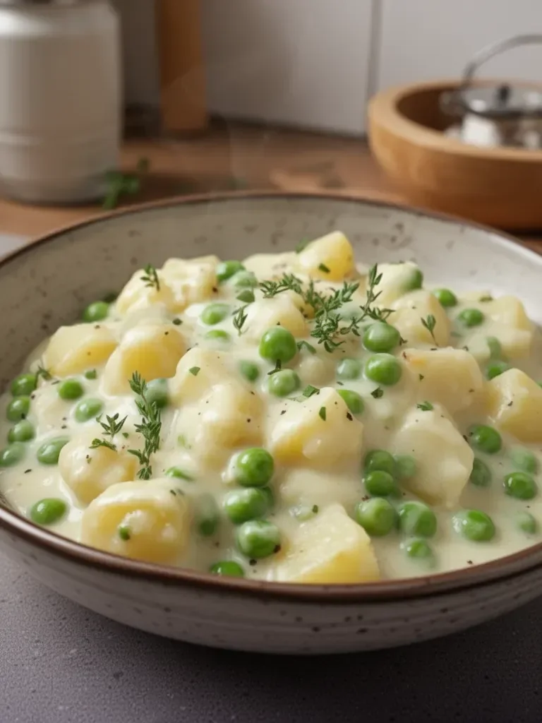 Creamed Peas and Potatoes