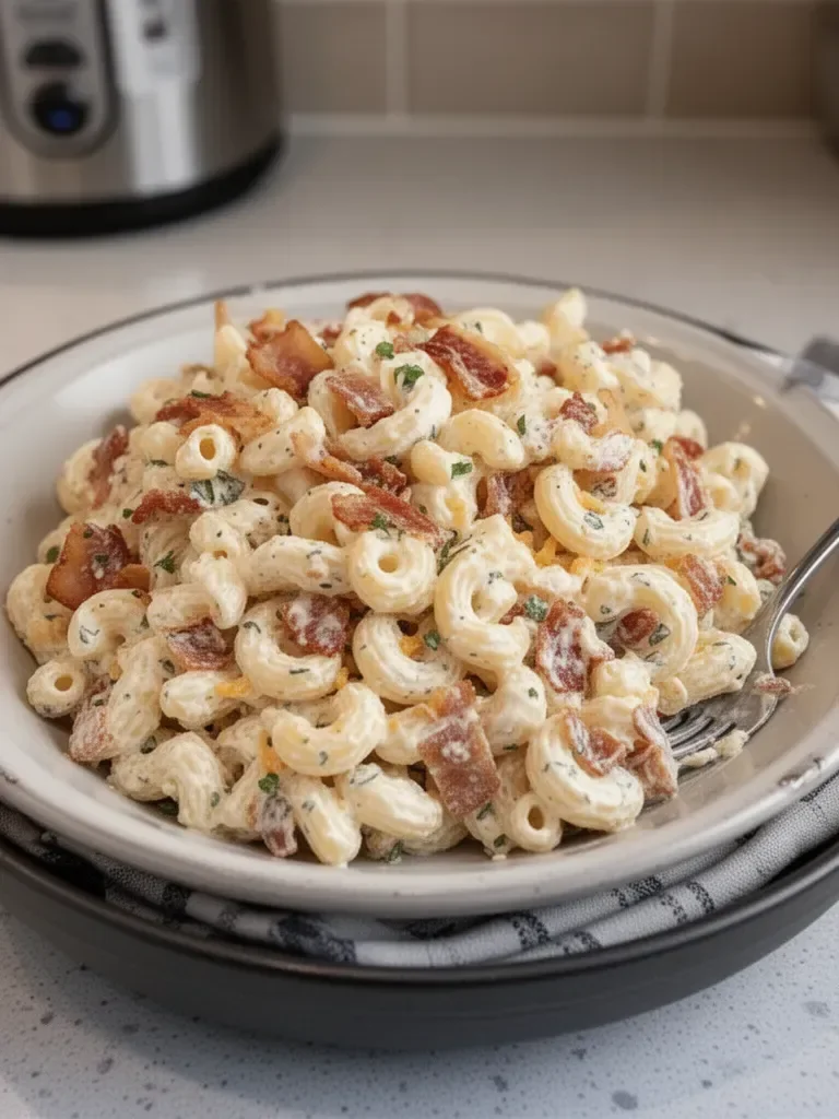 Creamy Bacon Cheddar Ranch Pasta Salad You'll Love This Recipe