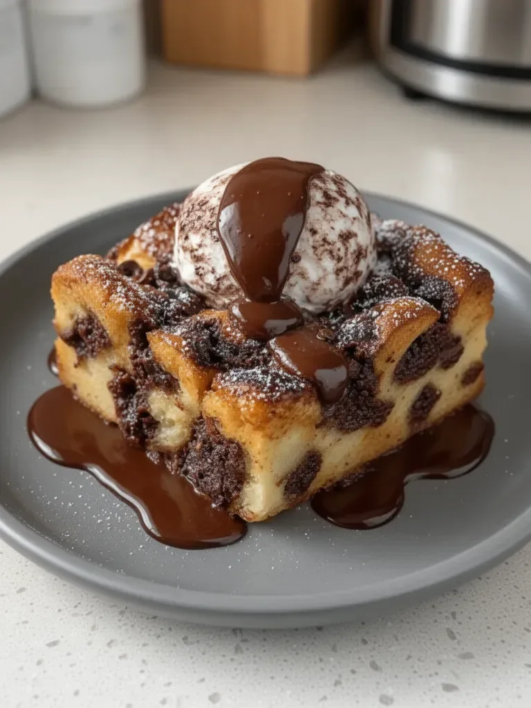 Dark Chocolate Bread Pudding Recipe
