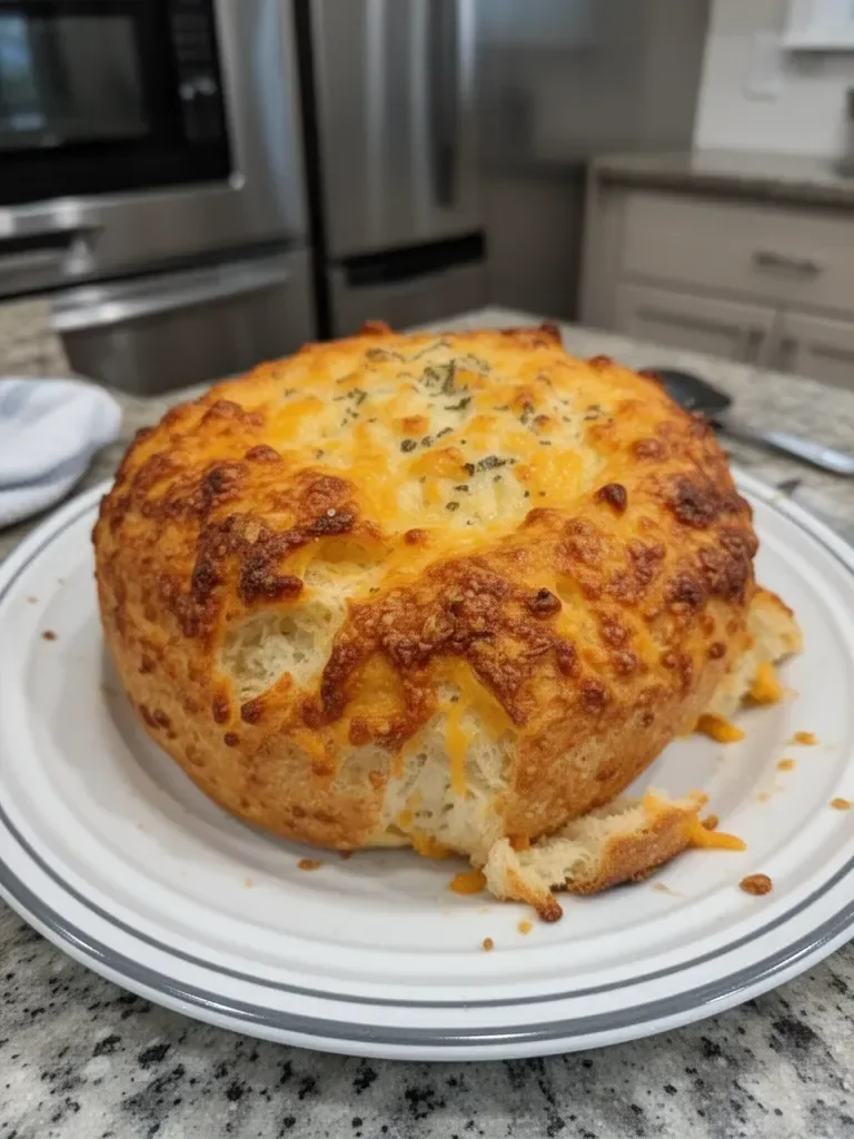 Dutch Oven Cheddar Bread: Effortless Cheesy Delight!