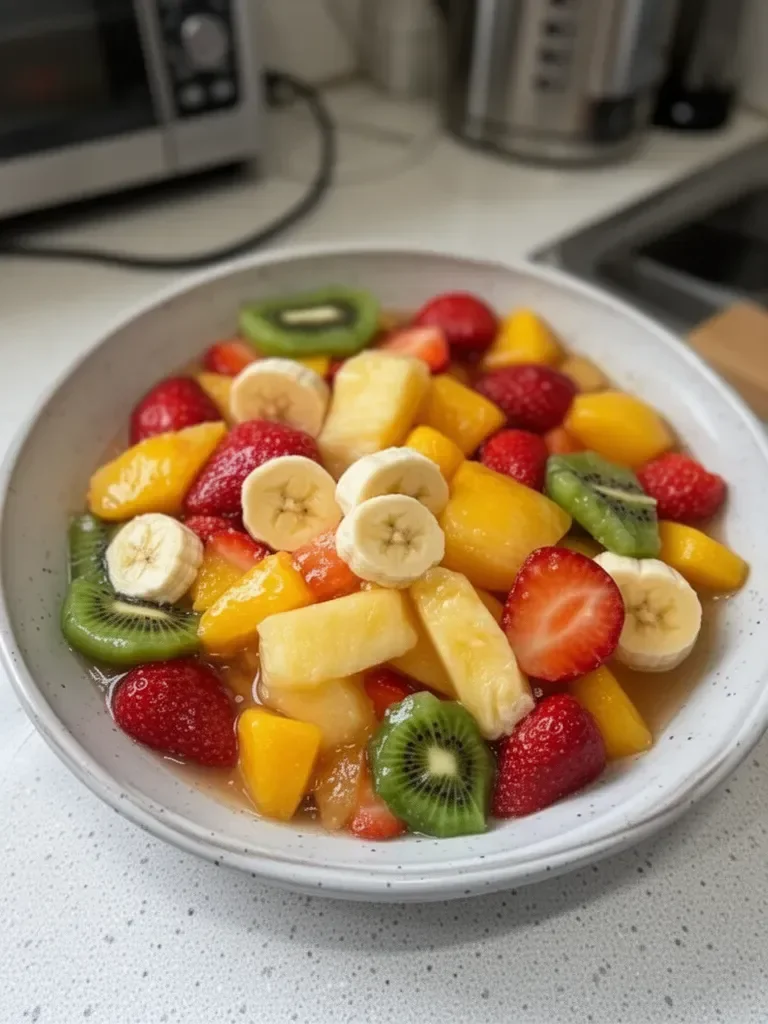 Easter Fruit Salad with Peach Pie Filling