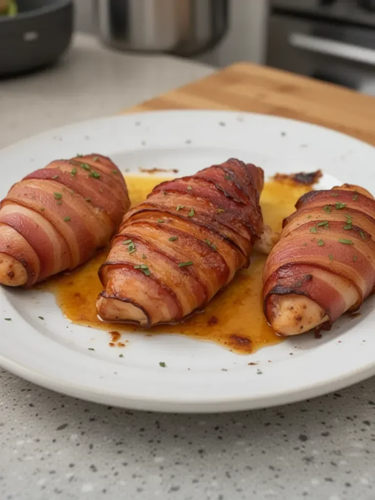 Easy Bacon Wrapped Chicken