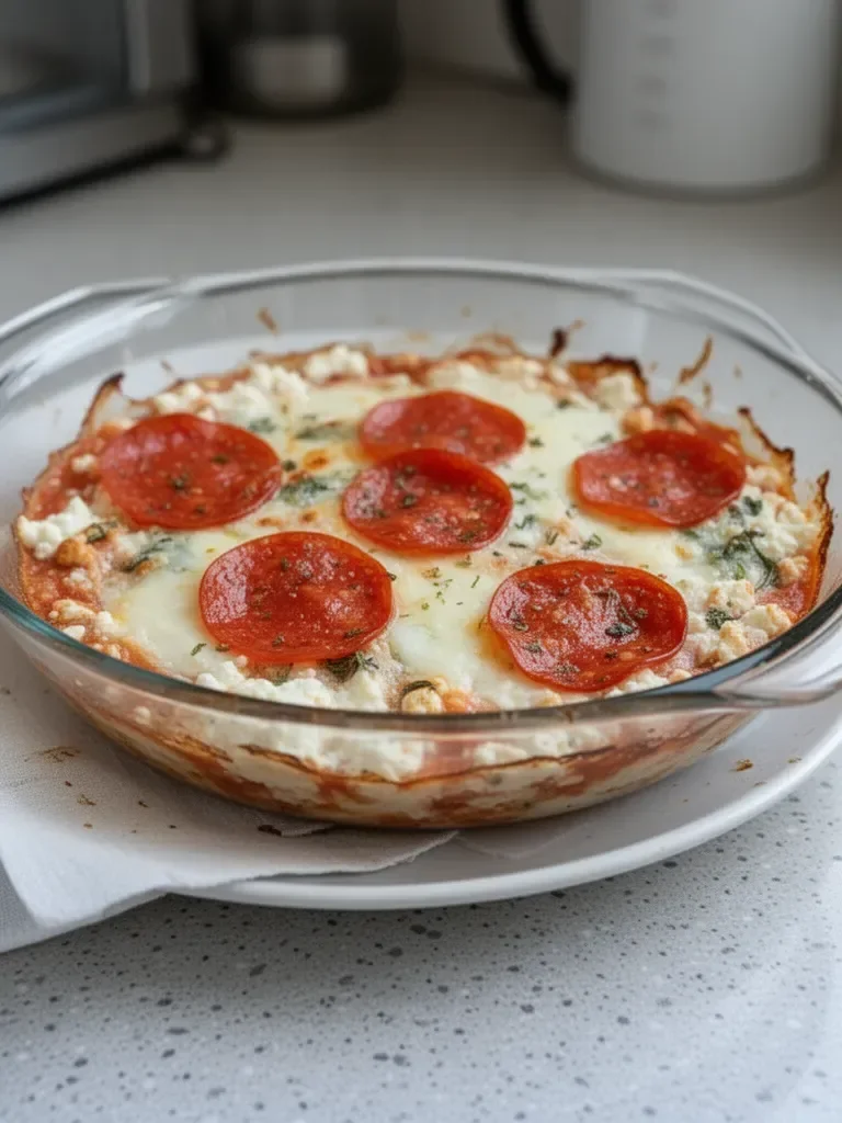 Easy High Protein Cottage Cheese Pizza Bowl Recipe