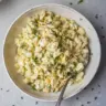 Delicious homemade egg salad served in a bowl with fresh herbs