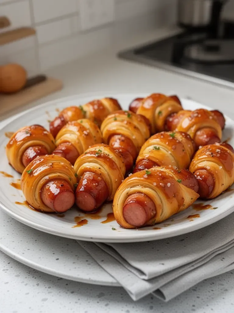 Glazed Pigs in a Blanket