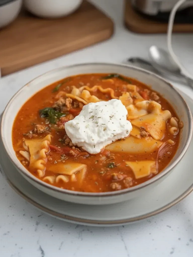 Gluten Free Lasagna Soup (Dairy Free)