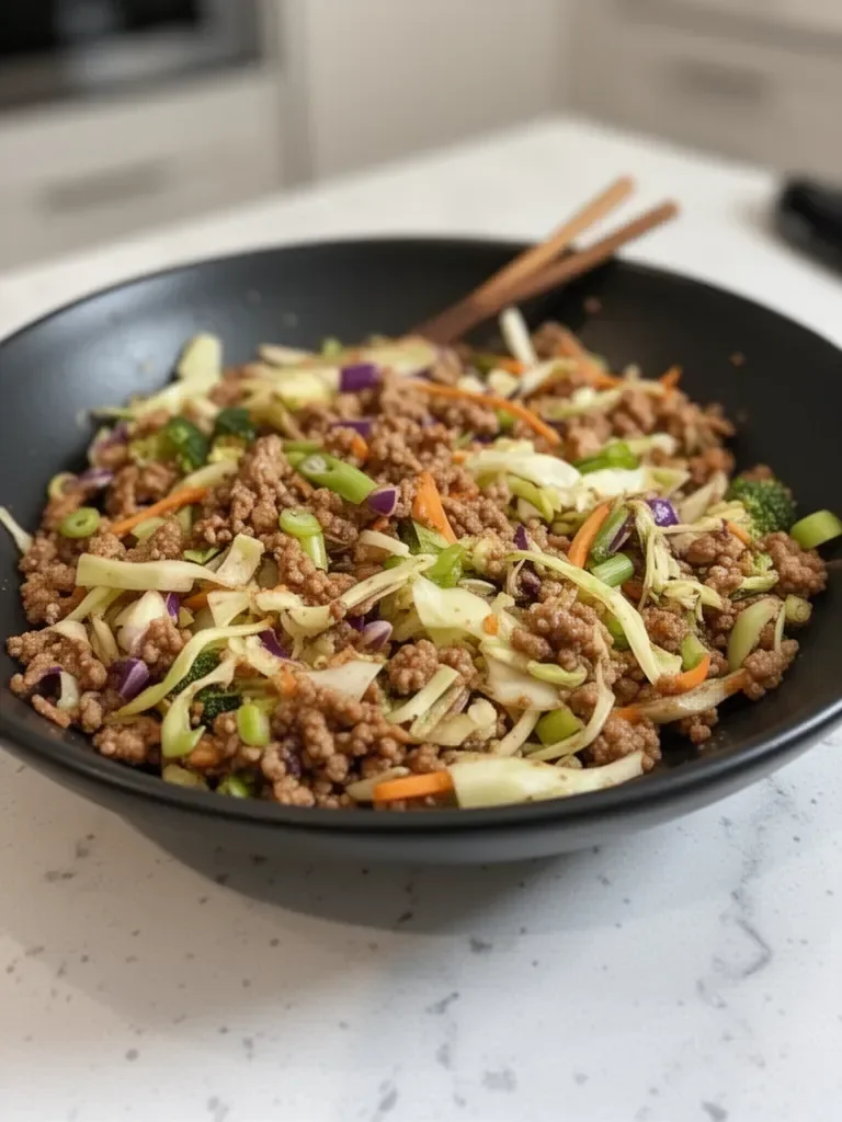 High Protein Egg Roll In A Bowl