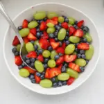 Colorful Honey Lime Fruit Salad with mixed fruits and honey lime dressing