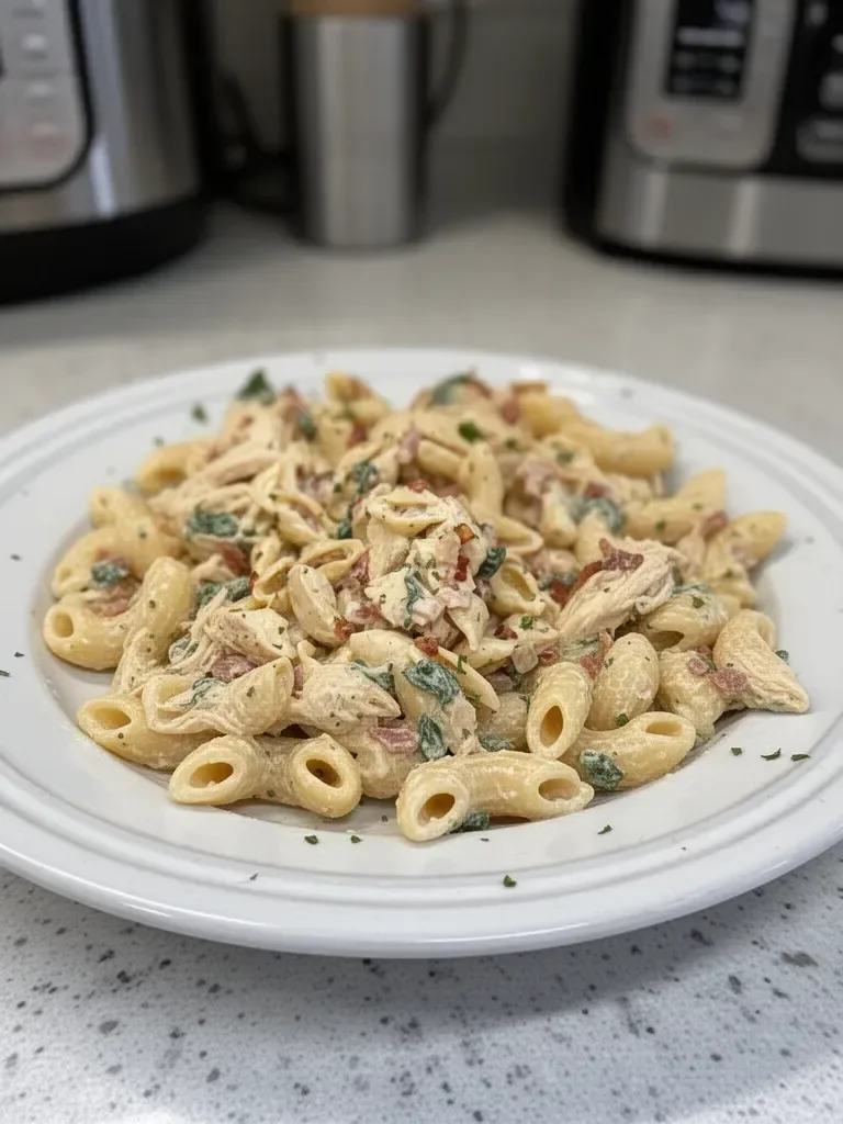 Instant Pot Chicken Bacon Ranch Pasta
