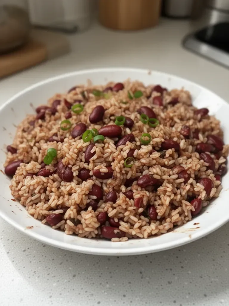 Jamaican Rice and Peas (with Canned Beans)