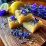Delicious Lavender Lemon Bars with a zesty lemon and floral lavender flavor.