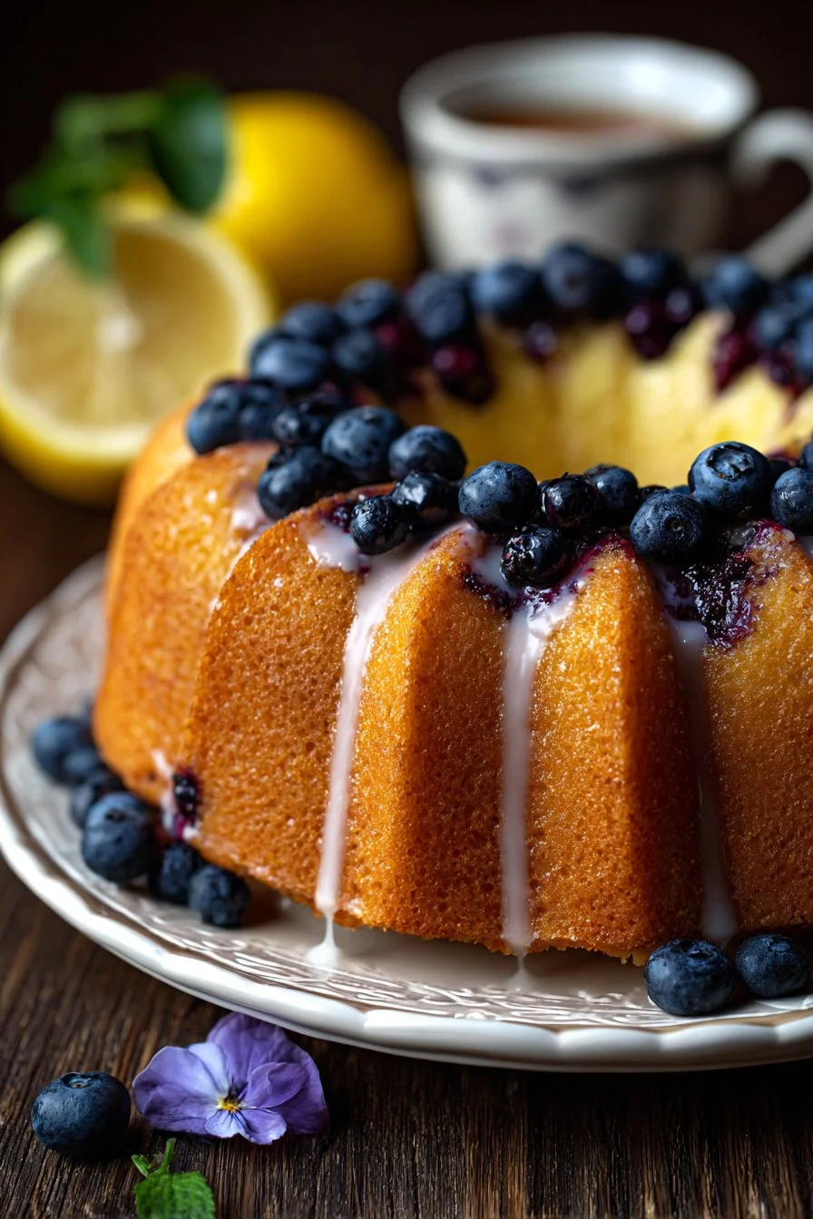 Lemon Blueberry Bundt Cake
