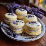 Delicious lemon lavender sandwich cookies with zesty flavor and floral aroma