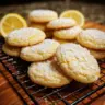 Freshly baked Lemon Sugar Cookies on a cooling rack
