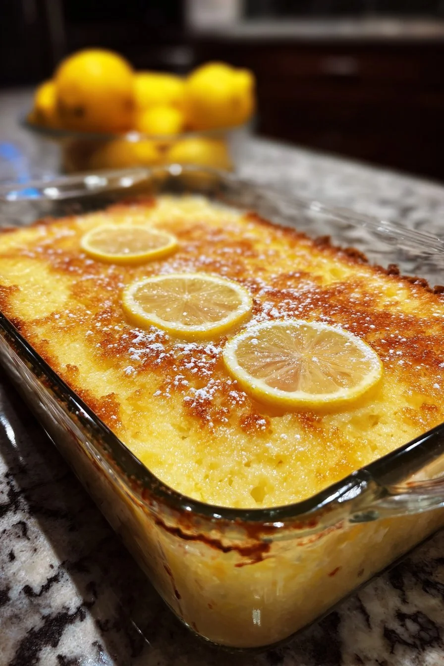 Magic Lemon Cobbler