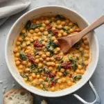 Delicious Marry Me Chickpeas dish garnished with herbs