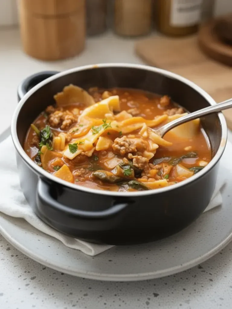 One Pot Lasagna Soup
