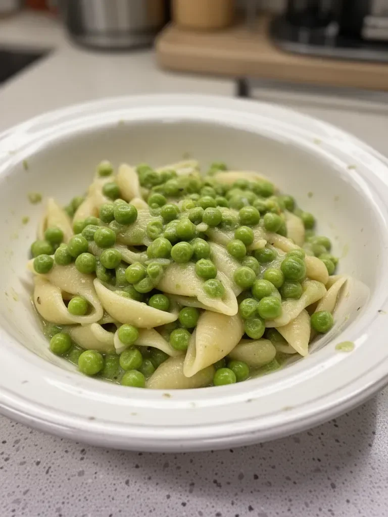 Pasta with peas