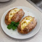Delicious restaurant-style baked potatoes loaded with toppings