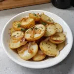 Savory Slow Cooker Lipton Onion Potatoes dish ready to serve