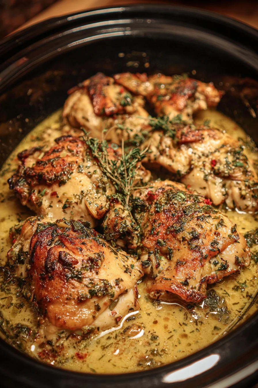 Slow Cooker Garlic Butter Chicken