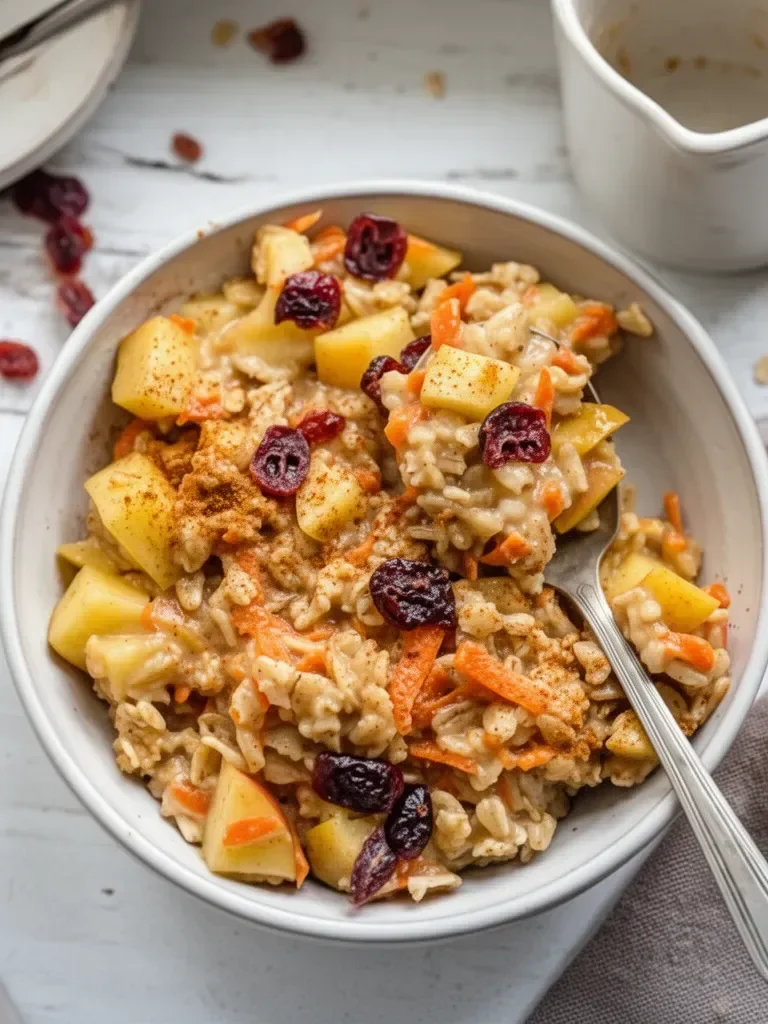 10-Minute Apple Carrot Oatmeal