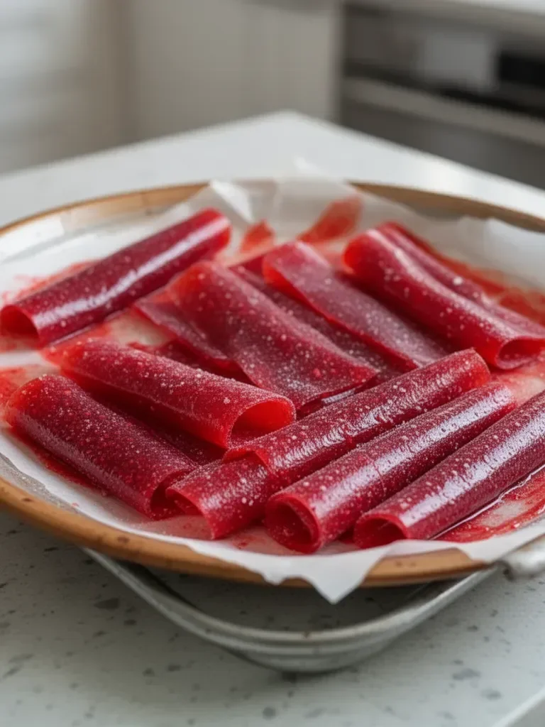 3-Ingredient Homemade Fruit Roll-Ups