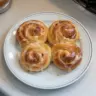 Freshly baked orange knots ready to enjoy in 30 minutes.