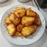 Air fryer pineapple chunks ready to be served as a sweet treat